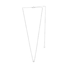 Load image into Gallery viewer, Mystigrey Liberty .925 Sterling Silver Plated Rhodium Front and Back Necklace for Women with Cubic Zirconia