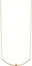 Load image into Gallery viewer, Mystigrey LIberty 18K Gold Plated Horizontal Necklace for Women with Cubic Zirconia