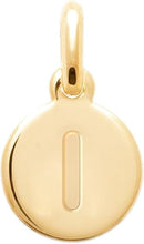 Load image into Gallery viewer, 18K Yellow Gold Plated A-Z Initial Letter Necklace for Women - 1 Inch Solid Pendant with Engraved Capital Letter