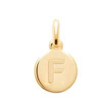 Load image into Gallery viewer, 18K Yellow Gold Plated A-Z Initial Letter Necklace for Women - 1 Inch Solid Pendant with Engraved Capital Letter