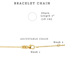 Load image into Gallery viewer, Mystigrey Clara .925 Sterling Silver Plated Rhodium and 18k Gold Plated Bracelet