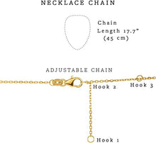 Load image into Gallery viewer, Mystigrey LIberty 18K Gold Plated Horizontal Necklace for Women with Cubic Zirconia