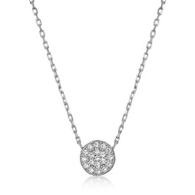 Load image into Gallery viewer, Mystigrey Amie .925 Sterling Silver Plated Rhodium and 18K Gold Plated Necklace for Women with Cubic Zirconia or Turquoise