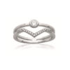 Load image into Gallery viewer, Aria II .925 Sterling Silver Plated Rhodium Ring Cubic Zirconia