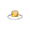 Load image into Gallery viewer, Mystigrey Alizee Maya .925 Sterling Silver Plated Rhodium Yellow Ring with Cubic Zirconia