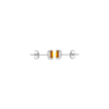 Load image into Gallery viewer, Mystigrey Alizee Maya .925 Sterling Silver Plated Rhodium Stud Earrings for Women with Cubic Zirconia and Yellow