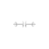 Load image into Gallery viewer, Mystigrey Amanda 18K Gold Plated and .925 Sterling Silver Plated Rhodium Stud Earrings for Women with Cubic Zirconia