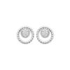 Load image into Gallery viewer, Mystigrey Myra .925 Sterling Silver Plated Rhodium Earrings for Women with Cubic Zirconia