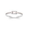 Load image into Gallery viewer, Leticia .925 Sterling Silver Plated Rhodium Ring Beige Cubic Zirconia