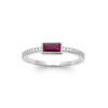 Load image into Gallery viewer, Leticia .925 Sterling Silver Plated Rhodium Ring Beige Cubic Zirconia