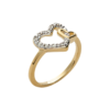 Load image into Gallery viewer, Mystigrey Milena 18K Gold Plated Ring with Cubic Zirconia