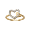 Load image into Gallery viewer, Mystigrey Milena 18K Gold Plated Ring with Cubic Zirconia