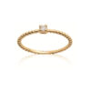Load image into Gallery viewer, Daniela .925 Sterling Silver Plated Rhodium and 18k Gold Plated Ring Cubic Zirconia