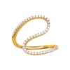 Load image into Gallery viewer, Mystigrey Mila 18K Gold Plated Ring with Cubic Zirconia
