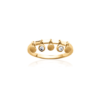 Load image into Gallery viewer, Mystigrey Hannah 18K Gold Plated Crown Ring with Cubic Zirconia