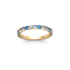 Load image into Gallery viewer, Mystigrey Oceana 18K Gold Plated Ring Pink and Blue