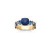 Load image into Gallery viewer, Mystigrey Oceana 18K Gold Plated Ring with Blue Center Stone