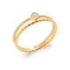 Load image into Gallery viewer, Carolina .925 Sterling Silver Plated Rhodium and 18K Gold Plated Ring Cubic Zirconia