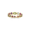 Load image into Gallery viewer, Mystigrey Jasmin 18K Gold Plated Band Ring Pastel