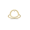 Load image into Gallery viewer, Mystigrey Myra 18K Gold Plated Circle Ring with Cubic Zirconia