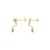 Load image into Gallery viewer, Mystigrey Amie 18K Gold Plated Jacket Earrings for Women with Cubic Zirconia