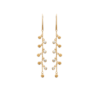 Load image into Gallery viewer, Mystigrey Hannah 18K Gold Plated Crown Earrings for Women with Cubic Zirconia