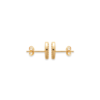 Load image into Gallery viewer, Mystigrey Leah Hearts 18K Gold Plated Earrings for Women with Cubic Zirconia