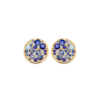 Load image into Gallery viewer, Mystigrey Calysta 18K Gold Plated Earrings for Women with Cubic Zirconia Blue