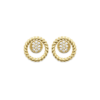 Load image into Gallery viewer, Mystigrey Myra 18K Plated Gold Earrings for Women with Cubic Zirconia