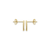 Load image into Gallery viewer, Mystigrey Myra 18K Plated Gold Earrings for Women with Cubic Zirconia
