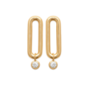 Load image into Gallery viewer, Mystigrey Mackenzie 18K Gold Plated Earrings for Women with Cubic Zirconia
