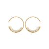 Load image into Gallery viewer, Mystigrey Chloe 18K Gold Plated Earrings for Women with Cubic Zirconia