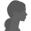 Load image into Gallery viewer, Mystigrey Alyssa 18K Gold Plated Stud Earrings for Women Black Agate