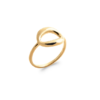 Load image into Gallery viewer, Mystigrey Octavia 18K Gold Plated and .925 Sterling Silver Plated Rhodium Ring