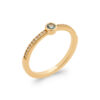Load image into Gallery viewer, Mystigrey Anais 18K Gold Plated Ring with Cubic Zirconia