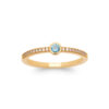Load image into Gallery viewer, Mystigrey Anais 18K Gold Plated Ring with Cubic Zirconia