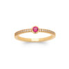 Load image into Gallery viewer, Mystigrey Anais 18K Gold Plated Ring with Cubic Zirconia