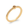 Load image into Gallery viewer, Mystigrey Anais 18K Gold Plated Ring with Cubic Zirconia