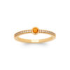 Load image into Gallery viewer, Mystigrey Anais 18K Gold Plated Ring with Cubic Zirconia