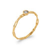 Load image into Gallery viewer, Chaya .925 Sterling Silver Plated Rhodium and18K Gold Plated Ring Cubic Zirconia