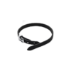 Load image into Gallery viewer, Mystigrey Mateo Stainless Steel Single Wrap Black Leather Bracelet for Men