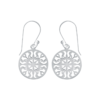 Load image into Gallery viewer, Mystigrey Clara .925 Sterling Silver Plated Rhodium Dangle Earrings