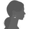 Load image into Gallery viewer, Mystigrey Lucy .925 Sterling Silver Plated Rhodium Earrings for Women - Large Hoop and Dot