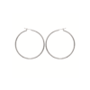 Load image into Gallery viewer, Mysti Two .925 Sterling Silver Plated Rhodium Hoop Earrings