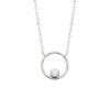 Load image into Gallery viewer, Mystigrey Lexa .925 Sterling Silver Plated Rhodium Necklace Cubic Zirconia