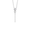 Load image into Gallery viewer, Mystigrey Liberty .925 Sterling Silver Plated Rhodium Long Necklace Cubic Zirconia