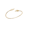 Load image into Gallery viewer, Mystigrey Leslie Feather 18K Gold Plated Bangle for Women