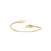 Load image into Gallery viewer, Mystigrey Leslie Feather 18K Gold Plated Bangle for Women