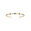 Load image into Gallery viewer, Mystigrey Lacy 18K Gold Plated Bangle for Women Black