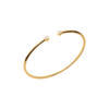 Load image into Gallery viewer, Mystigrey LIberty 18K Gold Plated Classic Bangle for Women with Cubic Zirconia